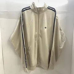 【中古】adidas ベッケンバウアー トラックジャケット 白 XL アディダス[92]