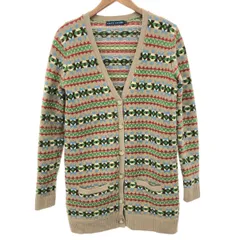 RALPH LAUREN ラルフローレン 総柄カーディガン サイズ:M ノルディック柄/ウール×カシミヤ    マルチカラー レディース / 240001178610