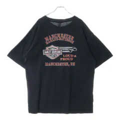 VINTAGE (ヴィンテージ) 00S Harley-Davidson 両面プリント 半袖Tシャツ ブラック
