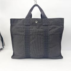 エルメス エールライン GM トートバッグ A4収納可能 グレー系 鞄