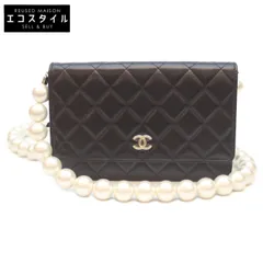 CHANEL シャネル 30番台 AP2579 黒 G金具 ﾗﾑｽｷﾝ ﾊﾟｰﾙﾁｪｰﾝｳｫﾚｯﾄ ｼｮﾙﾀﾞｰﾊﾞｯｸﾞ