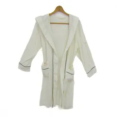 ジェラートピケ ガウン パイル生地 アウター ルームウエア レディース Mサイズ クリーム gelato pique 【中古】