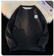 新品 トレーナー メンズ 長袖 Tシャツ ワッフル生地 長袖Tシャツ クルーネック トップス ロゴ カジュアル おしゃれ 春 秋 通学 ファッション mlcou