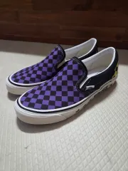 (270) VANS ヴァンズ スリッポン 98dx パープル チェッカー