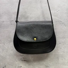 ✨IL BISONTE イルビゾンテ MEZZOMONTE メッツォモンテ ショルダーバッグ クロスボディ 本革 ブラック 美品