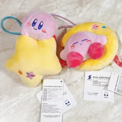 正規品 新品) 星のカービィ スカイ満喫 星様 + 月様 ぬいぐるみ キーホルダー セット
