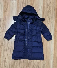 POLO RALPH LAUREN ポロラルフローレン キッズ フード ダックダウン ロング ダウン 3T