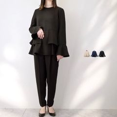 限界値下げ 美品 ドビーレースティアードペプラムブラウス - メルカリ