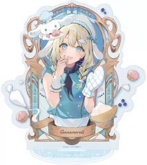 【中古】アクリルスタンド・アクリルパネル 02.シナモロール(コラボイラスト) アクリルスタンド 「necomi×サンリオキャラクターズ」