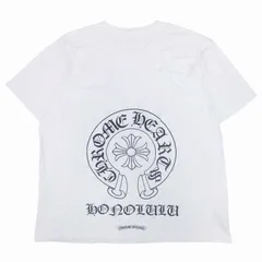 美品 クロムハーツ CHROME HEARTS HONOLULU EXCLUSIVE T-Shirt BLACK ホノルル限定 ホースシュープリント Tシャツ カットソー トップス 半袖 クルーネック コットン サイズXXL 白 ホワイト メンズ/のサムネイル