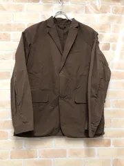 【中古】 DESCENTE デサント 塩縮ナイロン 2B テーラードジャケット DUI3701 ブラウン L 111441936
