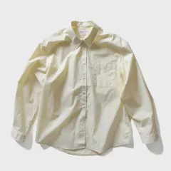 Thomas More(トマス・モア) ペーパー シャツ ウール レモン m