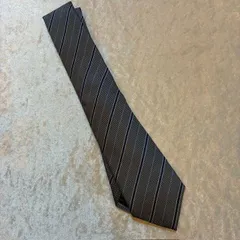 アオキ　AOKI　LES MUES　ストライプ　ビジネスシルクネクタイ