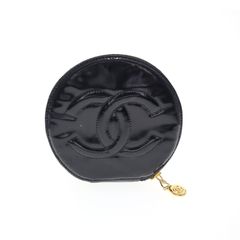 極美品 シャネル CHANEL アクセサリー ケース ブラック ゴールド 277 