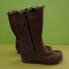 1:ING イング サイドジップ ファーロングブーツ レディース 22.5cm 防寒 管理番号158