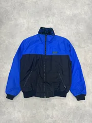80s L.L.Bean Warm-up Jacket 80年代 90年代 エルエルビーン ウォームアップジャケット 裏地フリース総柄 バイカラー レディース