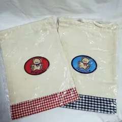 未使用★昭和レトロ ファミリア 巾着2点セット familiar クマ