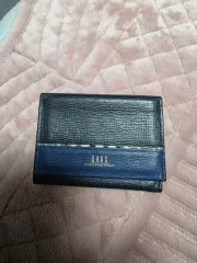 DAKS ブラック/ネイビー 二つ折り財布