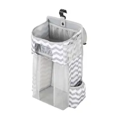 Doyime おむつストッカー ベビーベッド 収納 オムツ収納 ベビーベッド収納袋 小物収納ケース 多機能吊り袋 大容量 仕切りの設計 ベビー用品 おむつポーチ 大容量 小物入れ ハンギング収納袋 雑物収納 出産祝い 保育園 1