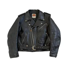Harley-Davidson ダブルライダースジャケット レザー 本革 L 黒 2026年