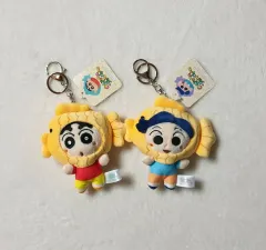 クレヨンしんちゃん&風間トオル たい焼き ぬいぐるみ キーホルダー バッグホルダー