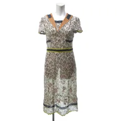 コーチ COACH シアー レオパード柄 ワンピース スパンコール マルチカラー 0 約S IBO85 0113