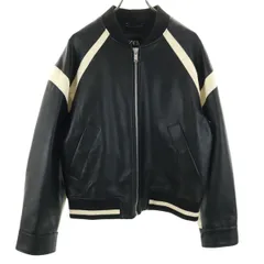 ZARA ザラ フェイクレザー ブルゾン M ブラック メンズ 古着