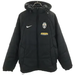 NIKE ナイキ 中綿ジャケット M ブラック ユベントス サッカー メンズ 古着