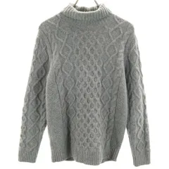 UNITED ARROWS GREEN LABEL RELAXING ユナイテッドアローズ グリーンレーベルリラクシング 長袖 ハミルトン ラムズウール タートルネック セーター S グレー ニット メンズ 古着