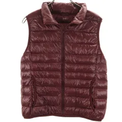 UNIQLO ユニクロ ウルトラライト ダウンベスト L ボルドー レディース 古着