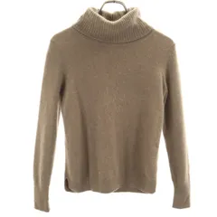 UNIQLO ユニクロ カシミヤ100％ 長袖 タートルネック セーター L アッシュブラウン ニット レディース 古着