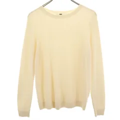 UNIQLO ユニクロ カシミヤ100％ 長袖 セーター L アイボリー ニット レディース 古着