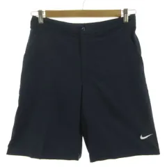 ナイキ NIKE パンツ ショートパンツ DRY-FIT  ロゴプリント ウエストゴム ネイビー 紺 M