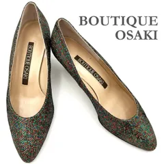 BOUTIQUE OSAKI パンプス アーモンドトゥ ラメ 582T