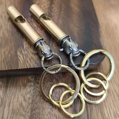 魚ホイッスル 真鍮製キーホルダー 防犯防災 開運 風水 縁起物 お守り 厄除け ブラス製 真鍮雑貨 ギフト対応  G08ゴールド　S08シルバー