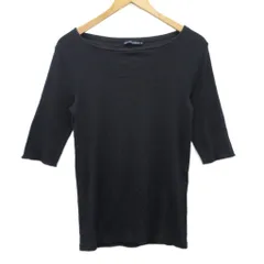 ラルフローレン RALPH LAUREN カットソー Tシャツ 七分袖 コットン 紺 ネイビー 7F 約M ■MET2