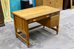 展示品□浜本工芸□ナラ無垢材□デスクセット□2点セット□デスク