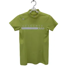 DESCENTE(デサント) 半袖モックネックシャツ 黄色 レディース M ゴルフウェア 2512-1043 中古