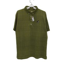 CPG GOLF ポロシャツ CPG GOLF(シーピージーゴルフ) ポロシャツ 白黒ロゴ総柄 メンズ 3 2109