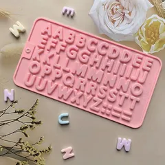 No.403 シリコンモールド アルファベット 英数字 記号 大文字 名前 推し活 レジン 粘土 型 ハンドメイド