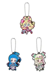 キミとアイドルプリキュア♪ カプセルラバーマスコット2　全3種セット　キュアアイドル & キュアウインク & キュアズキューン