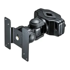 イーサプライ モニターアーム 1画面 ポール取り付け 10kg以内 32インチ程度まで 上下 左右 回転 ポール径25~40mm対応 EEX-LAP06N