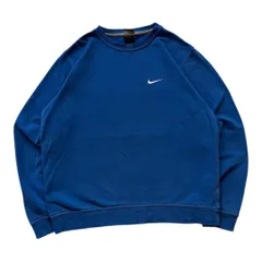 90s NIKE ナイキ スウェット ワンポイント 青 Lサイズ