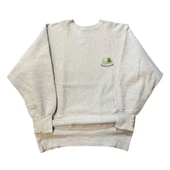 90s Champion R/W Sweatshirt 灰 L チャンピオン リバースウィーブ 刺繍 ワンポイント