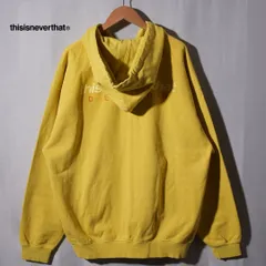 ディスイズネバーザット thisisneverthat ジップパーカー L イエロー 00s ロゴ プリント ネバザ ストリート Y2K オーバーサイズ ビッグシルエット ジップアップパーカー ジップアップフーディー 裏毛 パイル 韓国 古着 L211のサムネイル