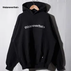 ディスイズネバーザット thisisneverthat パーカー XL ブラック ロゴ刺繍 ネバザ スウェット フーディー オーバーサイズ ビッグシルエット ストリート Y2K 韓国 KOREA 古着 R313