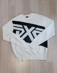 PXG 白 ロゴ ニット セーター 105