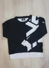 PXG ブラック アンド 白 ニット セーター