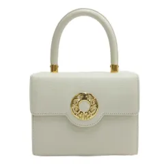 ハナエモリ HANAE MORI ミニ ハンドバッグ フォーマル ホワイト