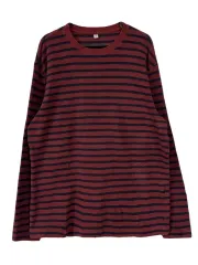 M UNIQLO ユニクロ コットン100% ストライプ 長袖